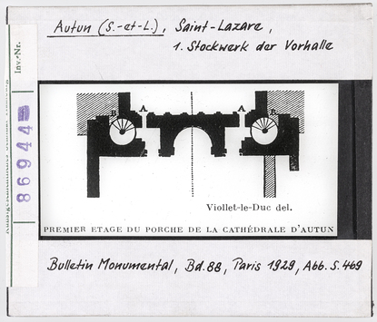 Vorschaubild Autun: Kathedrale Saint-Lazare, 1. Stockwerk der Vorhalle 